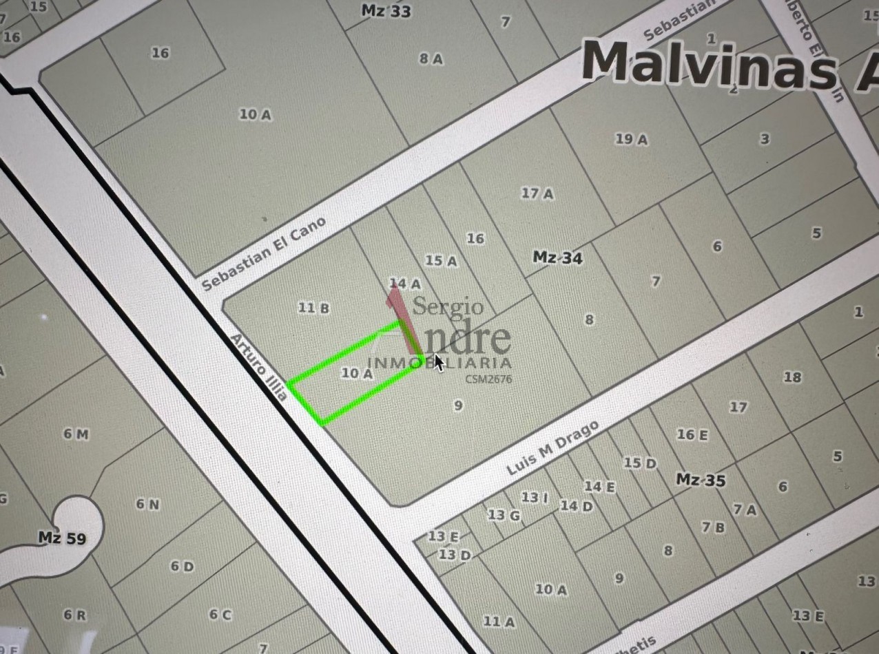 LOTE EN VENTA ARTURO ILLIA (RUTA 8) No 11430 (altura aprox) ENTRE CALLES EL CANO Y DRAGO TORTUGUITAS