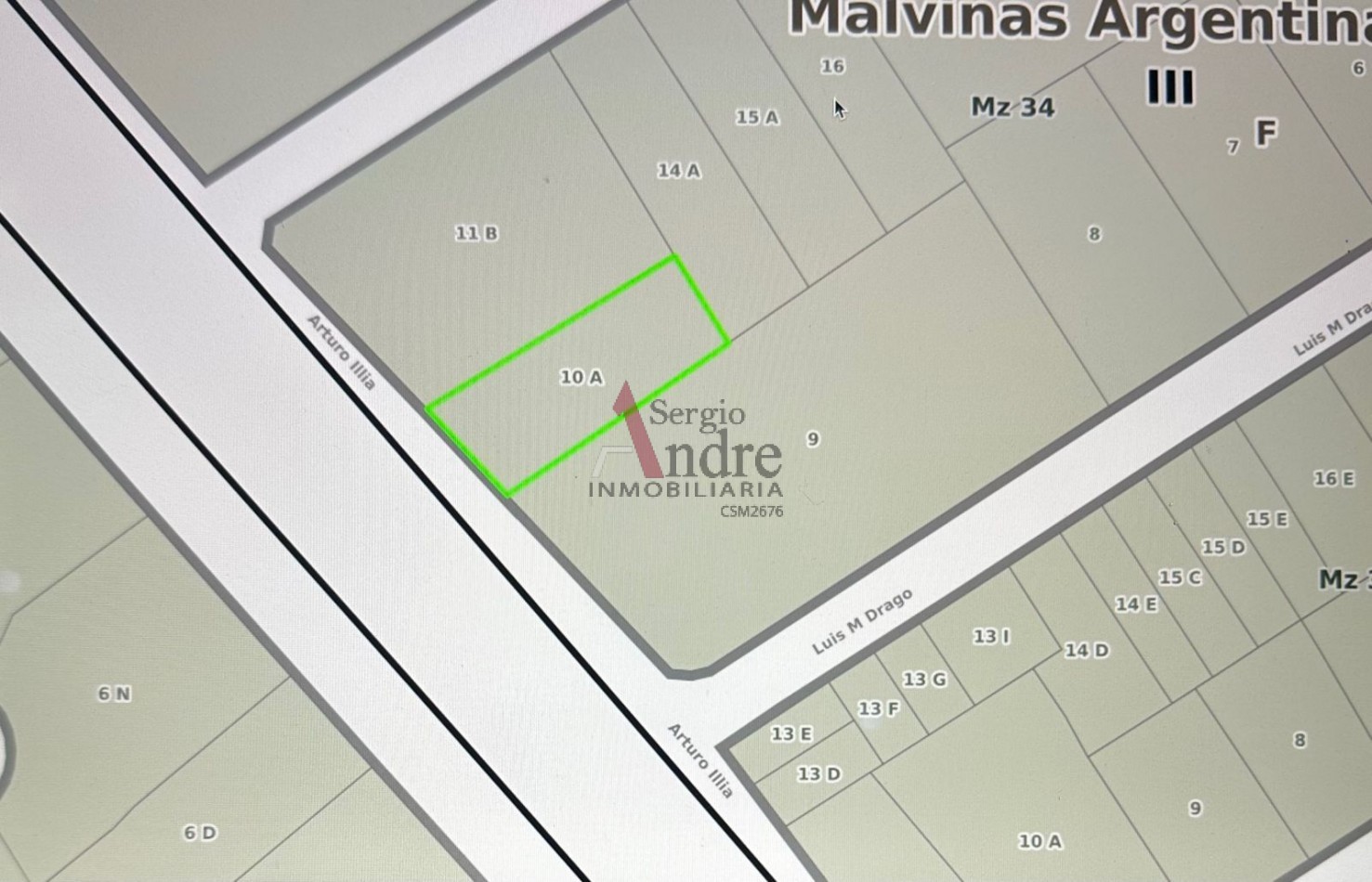 LOTE EN VENTA ARTURO ILLIA (RUTA 8) No 11430 (altura aprox) ENTRE CALLES EL CANO Y DRAGO TORTUGUITAS